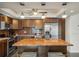 Updated kitchen featuring granite countertops and stainless steel appliances at 851 Bayway Blvd # 104, Clearwater Beach, FL 33767
