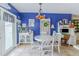 Kitchen features a coffee bar and blue accent wall at 315 E Seneca Ave, Tampa, FL 33612