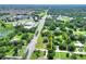 Aerial view of four combined lots ready for development at 731 E Lumsden Rd, Brandon, FL 33511