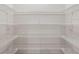Organized walk-in closet with multiple wire shelves for optimal storage in the home at 10288 Surrey Rose Dr, San Antonio, FL 33576
