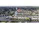 Wide aerial view of waterfront community, showing home location at 6404 Key Island Ave, Apollo Beach, FL 33572