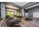 Community patio with tables and chairs for residents at 700 S Harbour Island Blvd # 722, Tampa, FL 33602