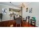 Elegant dining room with hardwood floors and a round table at 700 S Harbour Island Blvd # 722, Tampa, FL 33602