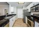 Modern kitchen with stainless steel appliances and granite countertops at 700 S Harbour Island Blvd # 722, Tampa, FL 33602