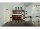 Modern community kitchen with granite countertops and wood cabinets at 700 S Harbour Island Blvd # 722, Tampa, FL 33602