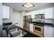 Modern kitchen with stainless steel appliances and granite countertops at 700 S Harbour Island Blvd # 722, Tampa, FL 33602