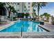 Inviting community pool with surrounding patio and building view at 700 S Harbour Island Blvd # 722, Tampa, FL 33602