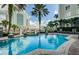 Resort-style pool with fountains and comfortable lounge chairs at 700 S Harbour Island Blvd # 722, Tampa, FL 33602