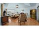 Spacious bedroom with unique ceiling and a decorative sitting area at 1661 Watermark Ne Cir, St Petersburg, FL 33702