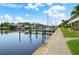 Private dock and canal view, perfect for boating enthusiasts and waterfront living at 1661 Watermark Ne Cir, St Petersburg, FL 33702