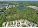 Aerial view showing home's private backyard and location at 5112 Coastal Scene Dr, Apollo Beach, FL 33572
