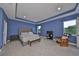 Spacious Primary bedroom with gray carpeting at 5112 Coastal Scene Dr, Apollo Beach, FL 33572