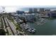 Luxury waterfront building, marina, and city views at 411 E Shore Drive # 705, Clearwater Beach, FL 33767