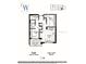 Floor plan showing a 2 bed, 2 bath condo with balcony at 411 E Shore Drive # 705, Clearwater Beach, FL 33767