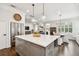 Spacious kitchen island with stone countertops and stainless steel appliances at 2527 W Maryland Ave # A, Tampa, FL 33629