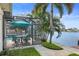 Enjoy waterfront views from this covered patio at 613 79Th S Cir, St Petersburg, FL 33707