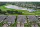 Aerial view of community and golf course at 806 Chipper Dr, Sun City Center, FL 33573