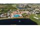 Community clubhouse with pool and golf course views at 806 Chipper Dr, Sun City Center, FL 33573