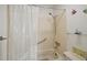 Close-up of bathroom shower with a tub at 3157 Mission Grove Dr, Palm Harbor, FL 34684