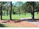 Scenic view of the golf course, featuring mature trees and well-manicured greens, perfect for a relaxing round of golf at 3157 Mission Grove Dr, Palm Harbor, FL 34684