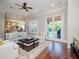 Bright and airy living room with access to backyard at 4923 W Melrose N Ave, Tampa, FL 33629