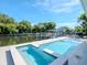 Luxury pool and spa with ample space for relaxation at 4923 W Melrose N Ave, Tampa, FL 33629