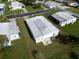 Aerial view of manufactured home from above at 15 Hamilton Ln # 7, Palm Harbor, FL 34684