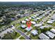 Aerial view showing location of home in neighborhood at 15 Hamilton Ln # 7, Palm Harbor, FL 34684