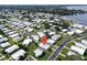 Aerial view showcasing home's location in community at 15 Hamilton Ln # 7, Palm Harbor, FL 34684