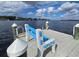 Peaceful waterfront dock with bench and scenic view at 15 Hamilton Ln # 7, Palm Harbor, FL 34684