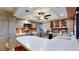 Kitchen with stainless steel appliances and an island at 727 Flamingo Dr, Apollo Beach, FL 33572