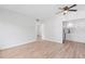 Open concept kitchen with white cabinets and modern appliances at 4001 58Th N St # 28, St Petersburg, FL 33709