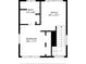 Second floor layout featuring the bath, office, and bedroom at 6619 Livingston N Ave, St Petersburg, FL 33702