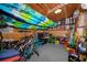 View of the inside of a storage shed, completely filled with stored bikes, kayaks, and other recreational items at 6619 Livingston N Ave, St Petersburg, FL 33702