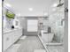 Spa-like bathroom with soaking tub and walk-in shower at 12506 Ashdown Dr, Odessa, FL 33556