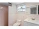 Clean bathroom with updated vanity and shower at 3600 Landale Dr, Holiday, FL 34691