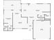 Floor plan showing primary bedroom, kitchen and garage at 3600 Landale Dr, Holiday, FL 34691