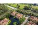 Aerial view of community near golf course at 4251 Preserve Pl, Palm Harbor, FL 34685