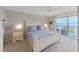 Main bedroom with water views and private balcony access at 6211 Sun Blvd # 601, St Petersburg, FL 33715