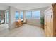 Home office with water views and built-in wooden desk at 6211 Sun Blvd # 601, St Petersburg, FL 33715