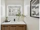 Stylish bathroom vanity with a modern sink and faucet at 4607 W San Jose St, Tampa, FL 33629