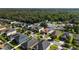 Aerial view of neighborhood showcasing homes at 3147 Calvano Dr, Land O Lakes, FL 34639