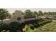 Community entrance with stone monument sign and landscaping at 1686 Fallon Pass, Zephyrhills, FL 33541