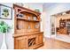 Elegant built-in hutch with storage and display space at 2403 Richmond Greens Ct, Sun City Center, FL 33573