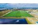 Aerial view of community featuring multi-use sports field at 5607 Limelight Dr, Apollo Beach, FL 33572