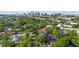 Aerial view of houses and city skyline at 207 Chippewa Ave, Tampa, FL 33606