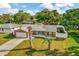 Charming single-story brick home with a well-manicured lawn and a two car garage at 13084 Drysdale St, Spring Hill, FL 34609