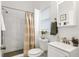 Clean bathroom with shower, toilet and vanity at 2601 N 19Th St, Tampa, FL 33605