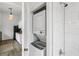 Stackable washer and dryer in a small laundry room at 2601 N 19Th St, Tampa, FL 33605