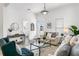 Open living space with a contemporary feel and cozy seating at 2601 N 19Th St, Tampa, FL 33605